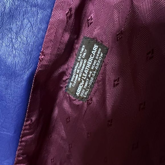 VTG Remy Made In USA Long Leather Coat Small - Picture 8 of 9